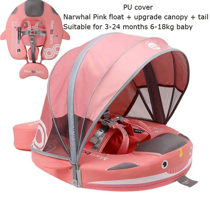 Mambobaby Baby Float Lying Swimming Rings Infant Waist Swim Ring Toddler Swim Trainer Non-inflatable Buoy Pool Accessories Toys - bankshayes40