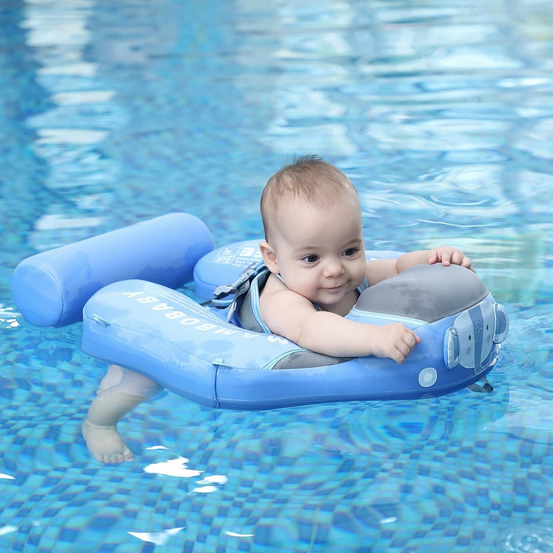 Mambobaby Baby Float Lying Swimming Rings Infant Waist Swim Ring Toddler Swim Trainer Non-inflatable Buoy Pool Accessories Toys - bankshayes40