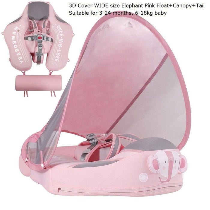 Mambobaby Baby Float Lying Swimming Rings Infant Waist Swim Ring Toddler Swim Trainer Non-inflatable Buoy Pool Accessories Toys - bankshayes40