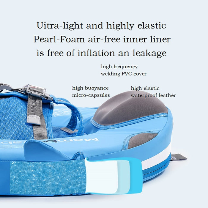 Mambobaby Baby Float Lying Swimming Rings Infant Waist Swim Ring Toddler Swim Trainer Non-inflatable Buoy Pool Accessories Toys - bankshayes40