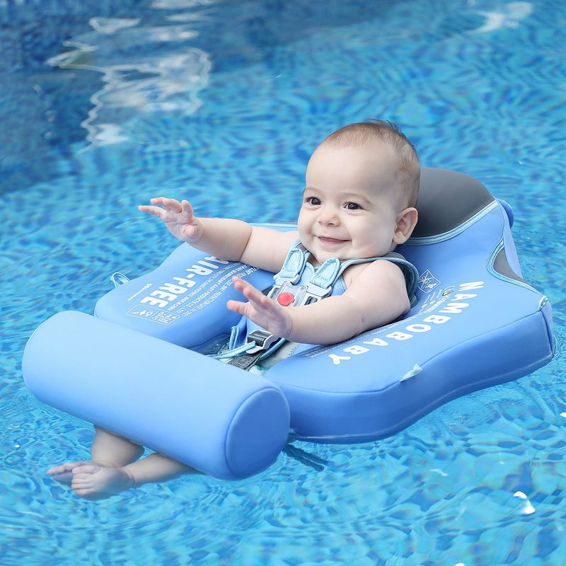 Mambobaby Baby Float Lying Swimming Rings Infant Waist Swim Ring Toddler Swim Trainer Non-inflatable Buoy Pool Accessories Toys - bankshayes40