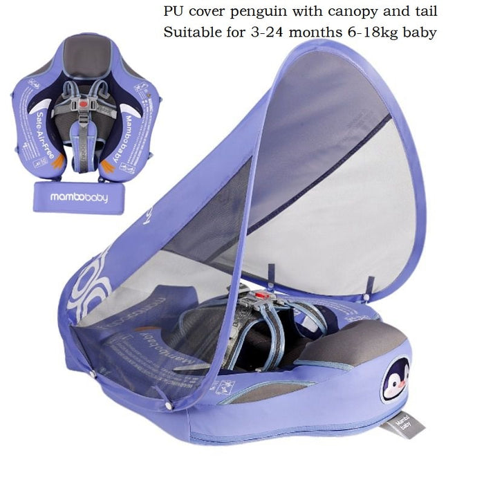 Mambobaby Baby Float Lying Swimming Rings Infant Waist Swim Ring Toddler Swim Trainer Non-inflatable Buoy Pool Accessories Toys - bankshayes40