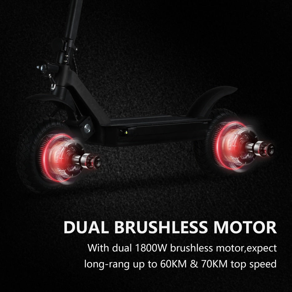 EU Direct X-Tron X09 60V 3600W Electric Scooter Dual Drive e scooter Max 60km/h Disc Brake Folding Electric Kick Scooter - bankshayes40