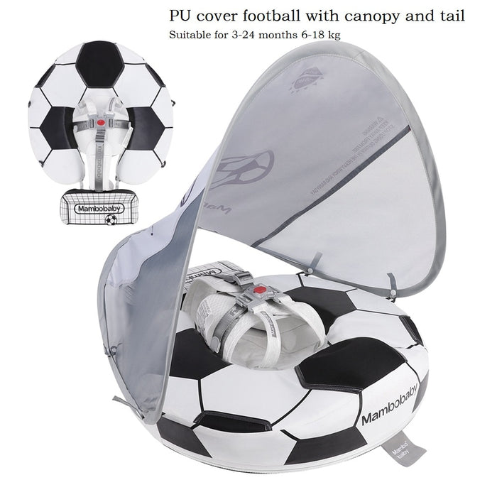 Mambobaby Baby Float Lying Swimming Rings Infant Waist Swim Ring Toddler Swim Trainer Non-inflatable Buoy Pool Accessories Toys - bankshayes40