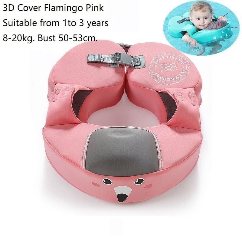 Mambobaby Baby Float Lying Swimming Rings Infant Waist Swim Ring Toddler Swim Trainer Non-inflatable Buoy Pool Accessories Toys - bankshayes40