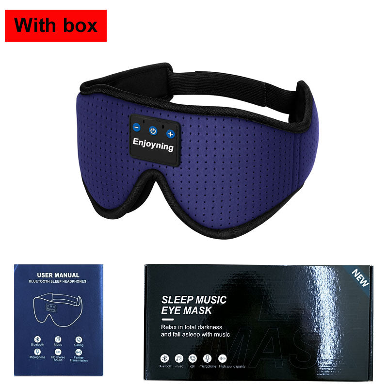 New 3D wireless music headphone sleep breathable smart eye mask Bluetooth headset call with mic for ios Android mac Dropshipping - bankshayes40