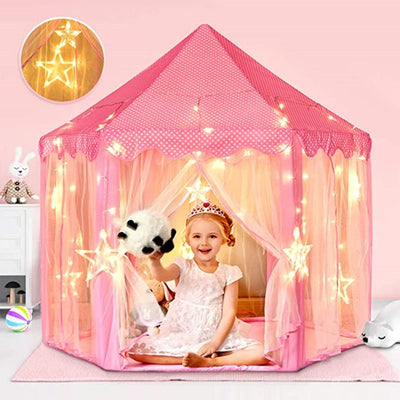 Portable Kids Toy Tipi Tent Ball Pool Princess Girl Castle Play House Children Small House Folding Playtent Baby Beach Tent - bankshayes40