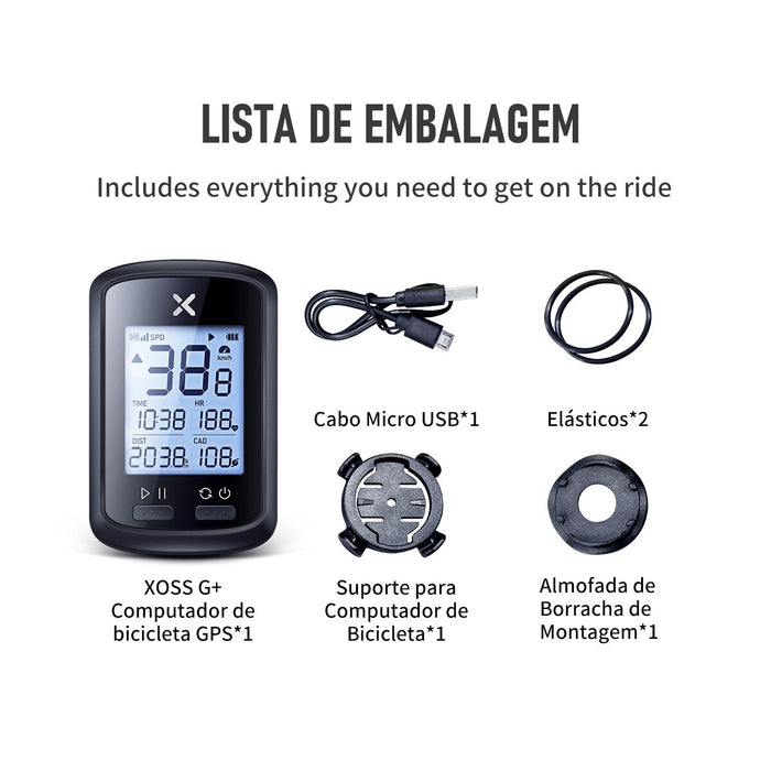 XOSS G plus G gps cycle computer Bike Wireless GPS Speedometer wholesale market Road Bike MTB cycle Cycling Wholesale in Brazil - bankshayes40