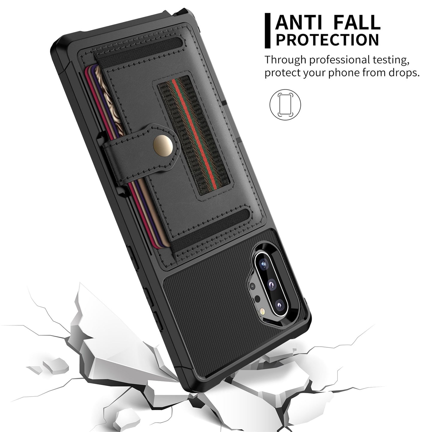 for Samsung Galaxy Note 20 S21 Ultra 10 9 S20 S21 S10 S9 Plus S10e S10+ Case Leather Multi Card Holder Wallet Retro Luxury Cover - bankshayes40