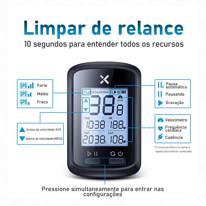 XOSS G plus G gps cycle computer Bike Wireless GPS Speedometer wholesale market Road Bike MTB cycle Cycling Wholesale in Brazil - bankshayes40