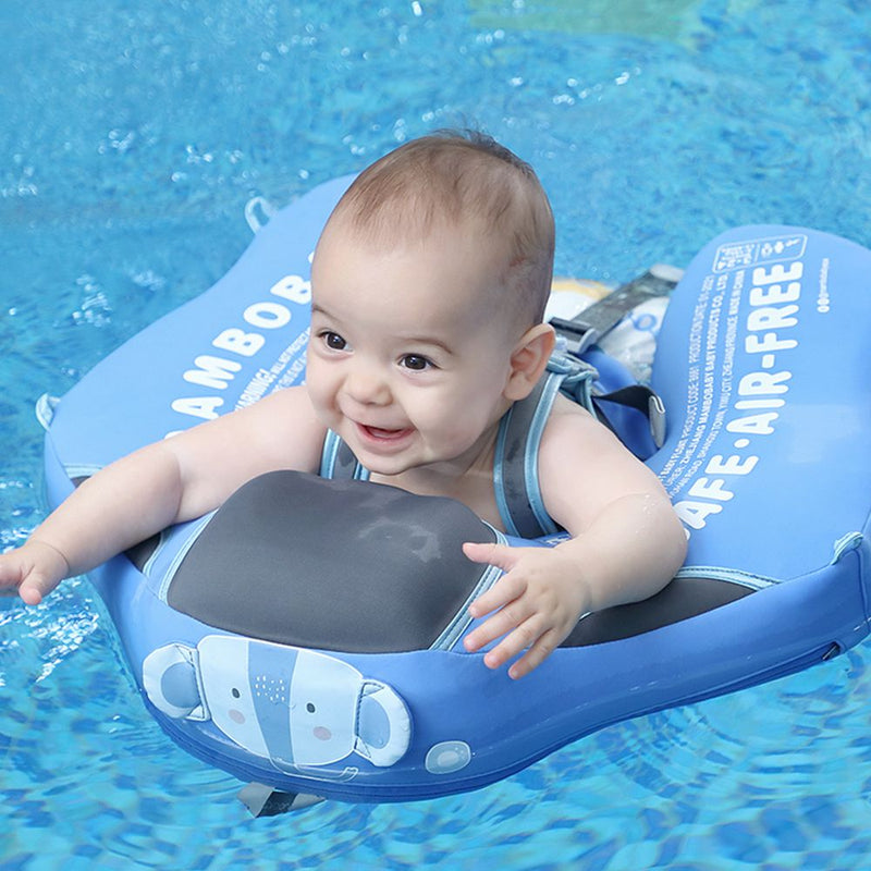 Mambobaby Baby Float Lying Swimming Rings Infant Waist Swim Ring Toddler Swim Trainer Non-inflatable Buoy Pool Accessories Toys - bankshayes40