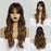 Wigs with Bangs Water Wave Heat Resistant - bankshayes40