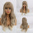 Wigs with Bangs Water Wave Heat Resistant - bankshayes40