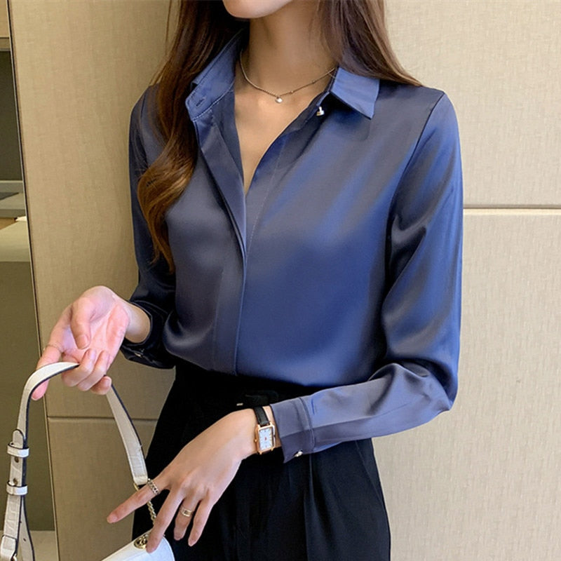 silk shirt women