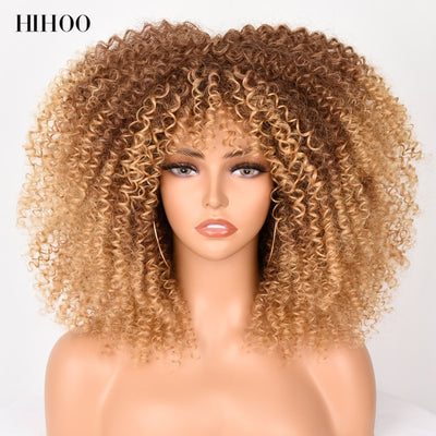 Short Hair Afro Kinky Curly Wig - bankshayes40