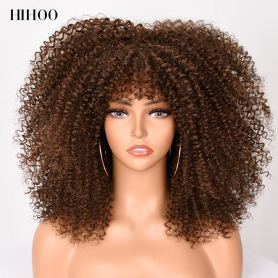 Short Hair Afro Kinky Curly Wig - bankshayes40