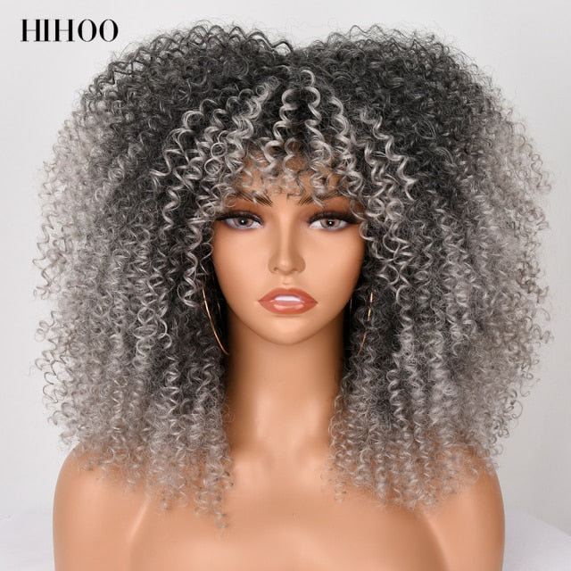 Short Hair Afro Kinky Curly Wig - bankshayes40