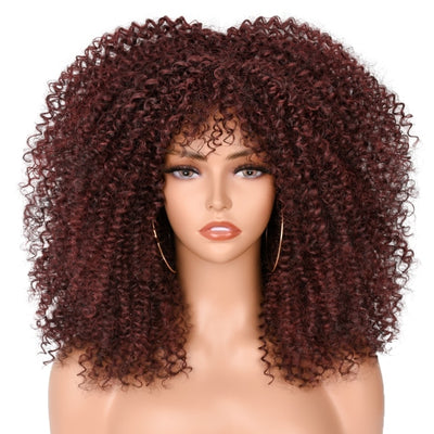 Short Hair Afro Kinky Curly Wig - bankshayes40