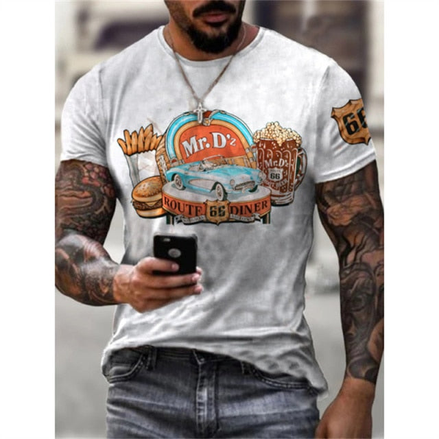 Summer New Mens T Shirts - bankshayes40