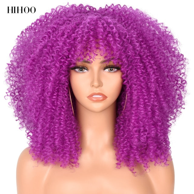 Short Hair Afro Kinky Curly Wig - bankshayes40