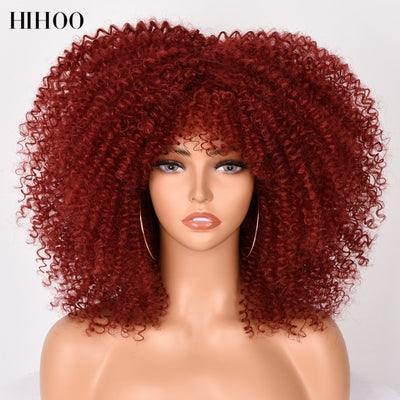 Short Hair Afro Kinky Curly Wig - bankshayes40