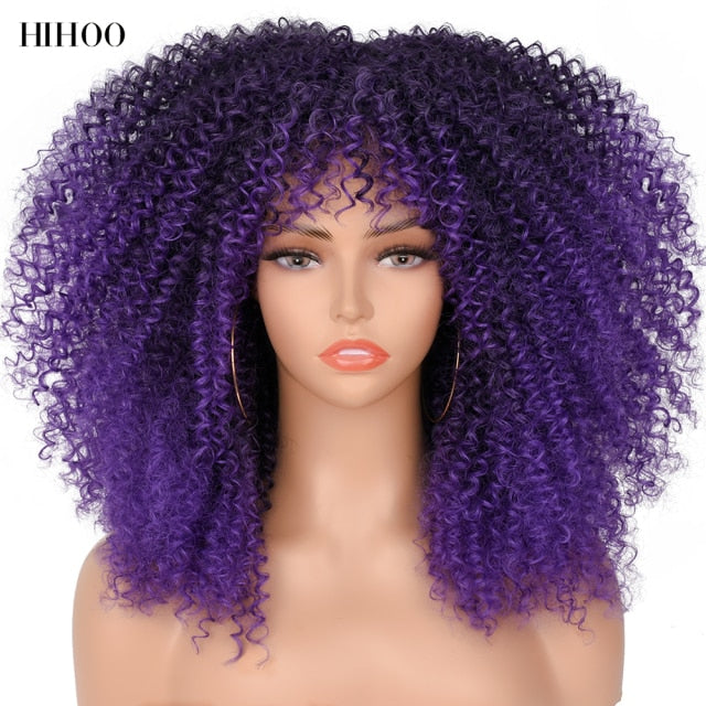 Short Hair Afro Kinky Curly Wig - bankshayes40