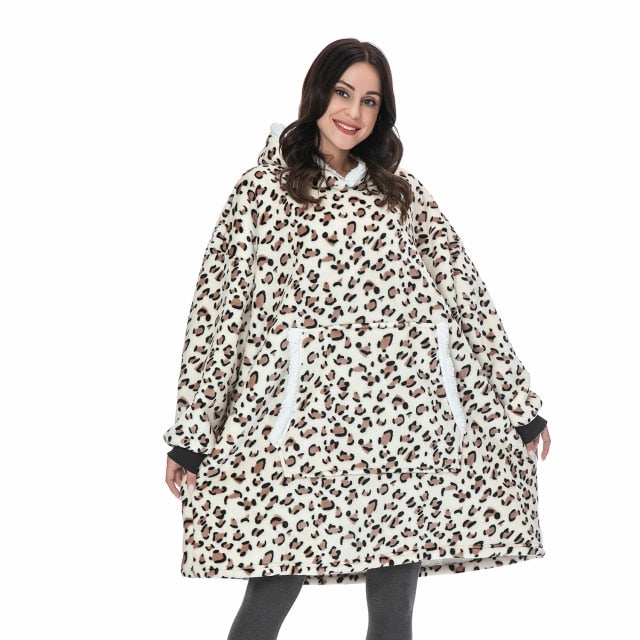 Women Winter Hoodies Fleece Giant - bankshayes40