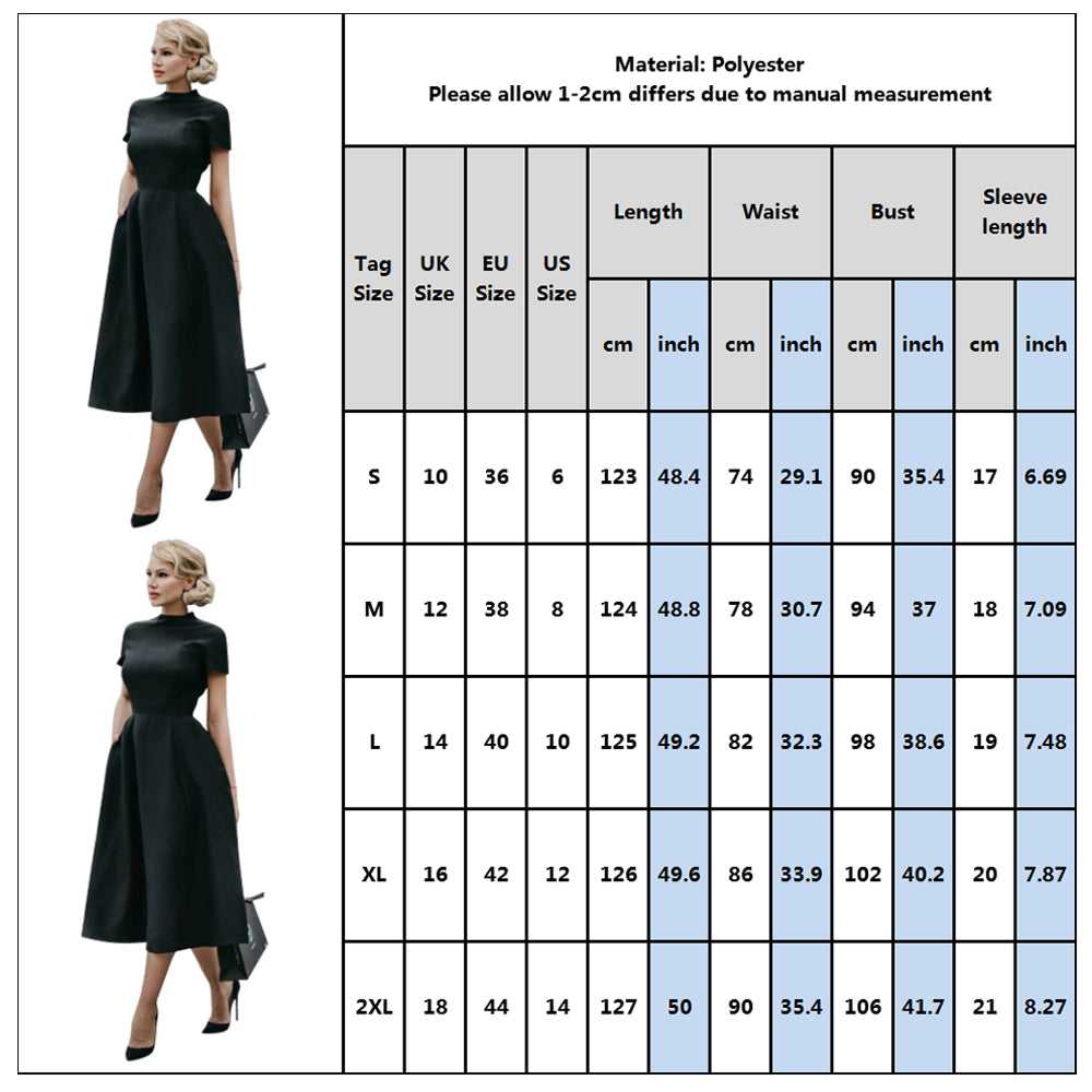 High Waist A-Line Slim & Fit Midi Dress - bankshayes40