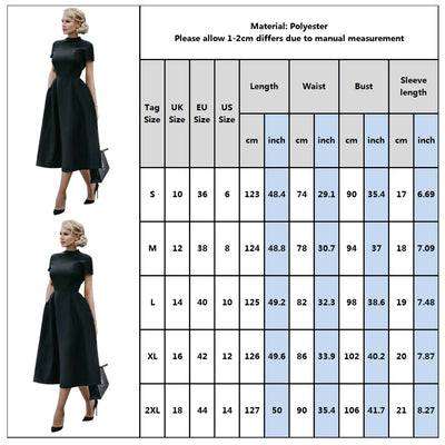 High Waist A-Line Slim & Fit Midi Dress - bankshayes40