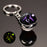 New 12 Constellation key ring Starry Sky Luminous Keychain Time Stone Glass Ball Key Chain Accessories Pendant Key Chain Gifts - bankshayes40
