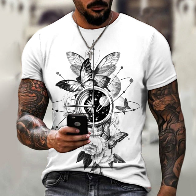 Printing Compass T-shirt - bankshayes40