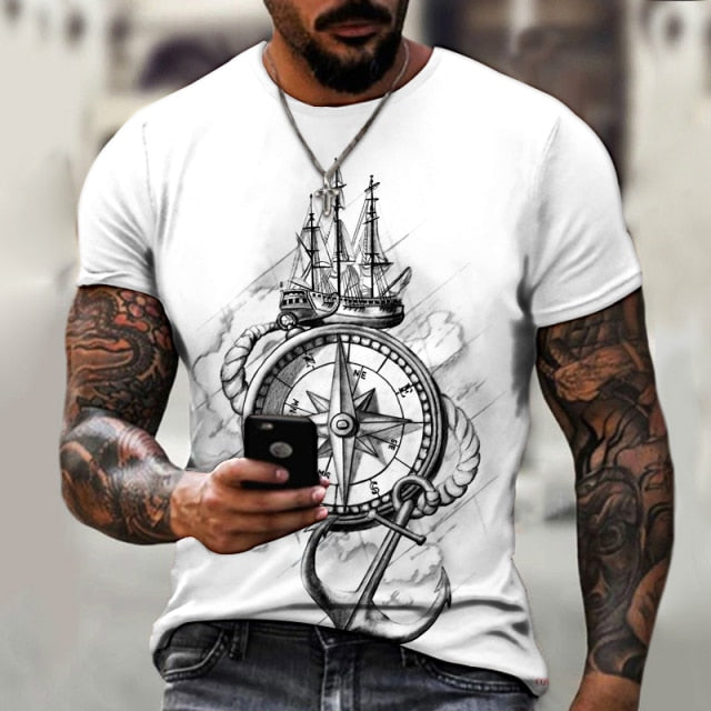 Printing Compass T-shirt - bankshayes40