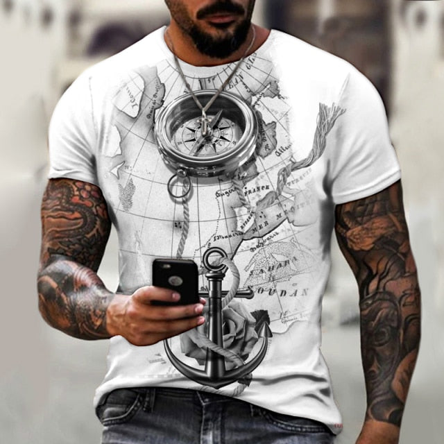 Printing Compass T-shirt - bankshayes40