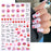 Nail Stickers Black Heart Love - bankshayes40