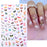 Nail Stickers Black Heart Love - bankshayes40