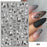 Nail Stickers Black Heart Love - bankshayes40