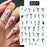 Nail Stickers Black Heart Love - bankshayes40