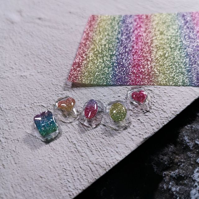 Nail Stickers Black Heart Love - bankshayes40