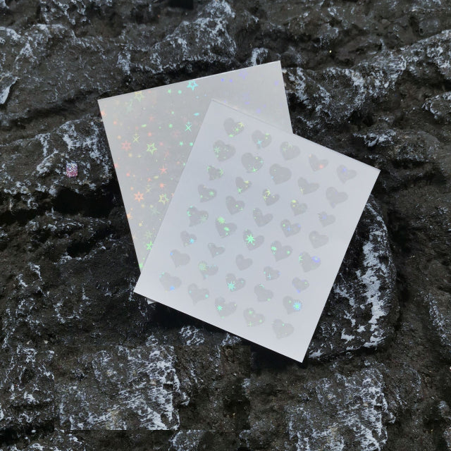 Nail Stickers Black Heart Love - bankshayes40