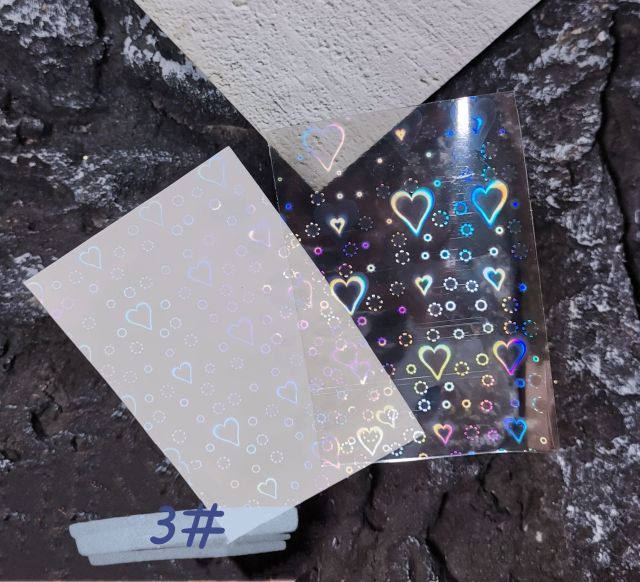 Nail Stickers Black Heart Love - bankshayes40