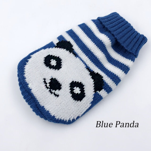 Warm Dog Clothes for Small Medium Dogs Knitted Cat Sweater Pet Clothing for Chihuahua Bulldogs Puppy Costume Coat Winter - bankshayes40