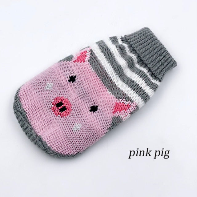 Warm Dog Clothes for Small Medium Dogs Knitted Cat Sweater Pet Clothing for Chihuahua Bulldogs Puppy Costume Coat Winter - bankshayes40