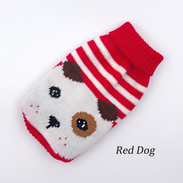 Warm Dog Clothes for Small Medium Dogs Knitted Cat Sweater Pet Clothing for Chihuahua Bulldogs Puppy Costume Coat Winter - bankshayes40