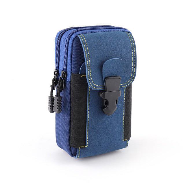 Universal Canvas Waterproof Mobile Phone Bag For Samsung/iPhone/Huawei/HTC/LG/Xiaomi Wallet Case Belt Pouch Coin Purse Cover - bankshayes40