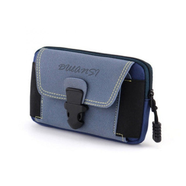 Universal Canvas Waterproof Mobile Phone Bag For Samsung/iPhone/Huawei/HTC/LG/Xiaomi Wallet Case Belt Pouch Coin Purse Cover - bankshayes40