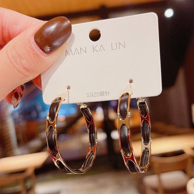 personality fashion design zircon earrings for women - bankshayes40