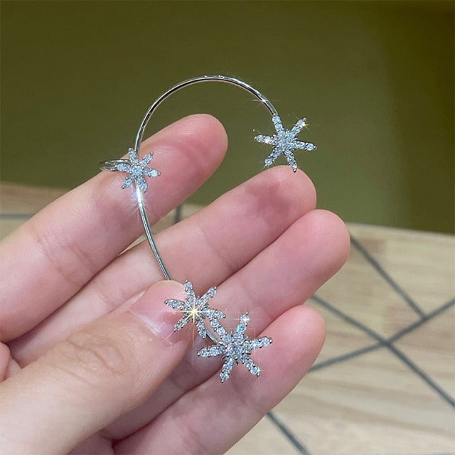 personality fashion design zircon earrings for women - bankshayes40