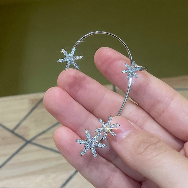 personality fashion design zircon earrings for women - bankshayes40