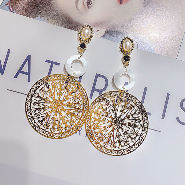 personality fashion design zircon earrings for women - bankshayes40