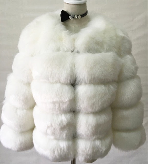 ZADORIN S-3XL Mink Coats Women Autumn Winter Top Fashion Pink FAUX Fur Coat Elegant Thick Warm Outerwear Fake Fur Woman Jacket - bankshayes40